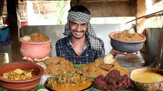 Mutton biryani,mutton boti,Mutton head meat,chicken lollipop,chicken biryani Eating challenge