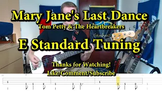 Mary Jane's Last Dance - Tom Petty And The Heartbreakers (Bass Cover with Tabs)