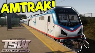 NOOB DRIVES AMTRAK TRAIN INTO NEW YORK! - Train Sim World Gameplay - Train Simulator 2018