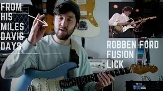 You NEED to LEARN this Robben Ford FUSION lick