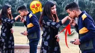 Hand KISSING Prank (GONE ROMANTIC) || Pranks in India || Prank On girls || Classy PK