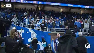 Lions fans celebrate first playoff win in more than 32 years