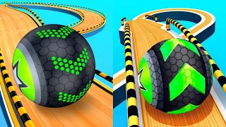 Going Balls | Challenge, Funny Race, Portal Run Vs Sky Rolling Ball 3D Speedrun Gameplay