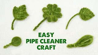 5 Ways to Make Pipe Cleaner Leaves | Easy Pipe Cleaner Ideas | How To Make Pipe Cleaner Leaves