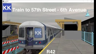 OpenBVE Throwback Full Route | (KK) to 57th Street - 6th Avenue | R42
