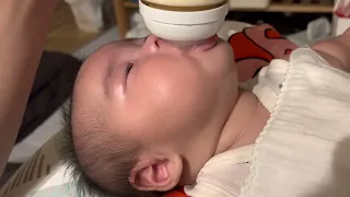 [ASMR]赤ちゃんがミルクを飲む音、生後117日