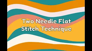 Beadwork Tutorial - Two Needle Flat Stitch Technique