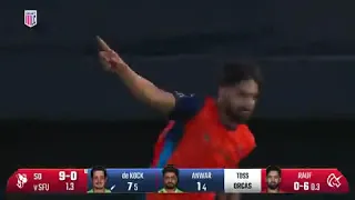 Haris Rauf first wicket in major league today