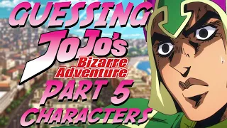 Guessing JoJo's Bizarre Adventure Characters - Part 5 Edition (ft. Nem)