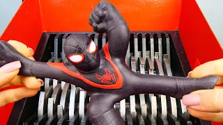 Triturando elástico Goo Jit Zu HOMBRE ARAÑA! Shredding Mushy MARVEL Hero Pack Spiderman!