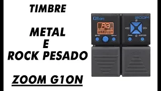 ZOOM G1ON - Tutorial - Distorção Pesada Para Metal e Rock Pesado