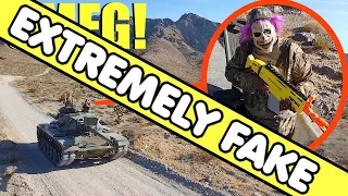 when your drone sees Clown Soldiers on a TANK, RUN away because it's FAKE @Stromedy