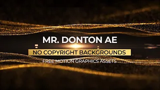 No Copyright Wave Gold Particles Background Luxury Stock Footage