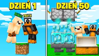 PRZEŻYLIŚMY 50 DNI z BOBO na JEDNYM BLOKU i ZROBILIŚMY TO… w Minecraft! 😱