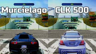 NFS Most Wanted: Lamborghini Murcielago vs Mercedes CLK 500 - Drag Race