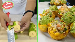 Si Tienes 2 Plátanos Verdes, Mira que fácil es hacer Tostones Crujientes Sin Tostonera | Patacones!!