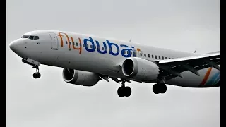 Flydubai Boeing 737 MAX 8 Landing And Takeoff At Belgrade Airport