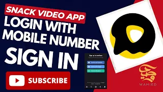 How To Login With Mobile Number on Snack Video App | Snack Video Mobile Number Login Problem