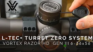 Vortex Razor HD Gen III 6-36x56 Riflescope L-Tec+ Turret Zeroing System