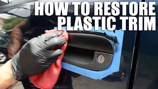 Restore and fix faded plastic trim on your car