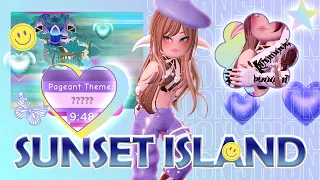 PLAYING SUNSET ISLAND WITH CUSTOM THEMES! 🏰 Royale High Sunset Island