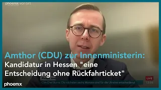 Philipp Amthor (CDU) zur Kandidatur von Innenministerin Nancy Faeser