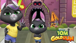 Talking Tom Gold Run New Update 2023 New Character Talking Becca unlocked vs Roy Raccoon Gameplay