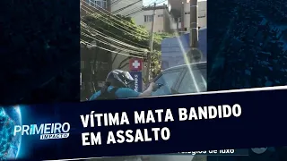 Vítima reage a assalto e mata criminoso a tiros em Goiânia | Primeiro Impacto (02/07/19)