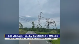 Hundreds without power in Middle TN following severe weather