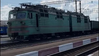 Вл80Т- 1455 з вантажним поїздом ст. Хмельницький.