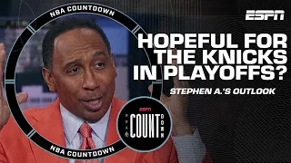 ORANGE AND BLUE SKIES BABY 🗣️ - Stephen A. holds hope for the Knicks in the playoffs | NBA Countdown