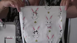 Bernina Club   Easter Bunny Bag/ Cooling Scarf / Sewing Machine Cover part one