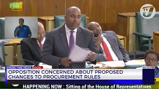 Opposition Concerned About Proposed Changes to Procurement Rules | TVJ News