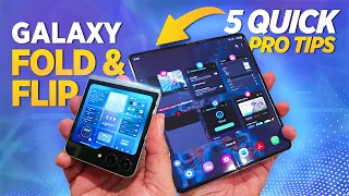 Samsung galaxy Z Fold 5 & Z Flip 5 Advanced Tips and Tricks One UI 5.1.1 (5 Quick Tips)