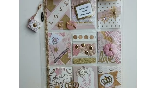 Pink & Gold Pocket Letter