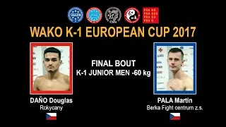 WAKO K-1 EUROPEAN CUP 2017 - FINAL BOUT JUNIOR MEN -60 kg