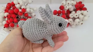 ЗАЙЧИК🐰КРОЛИК КРЮЧКОМ🐇СИМВОЛ 2023 ГОДА/bunny crochet/Häschen häkeln