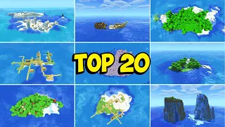 TOP 20 BEST SURVIVAL ISLAND SEEDS For Minecraft 1.20.4 (Java & Bedrock)