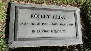 Actor Robert Alda Grave Forest Lawn Cemetery Glendale California USA December 21, 2020 Movies LA