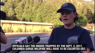 Wildfire traps 140 Columbia River Gorge hikers