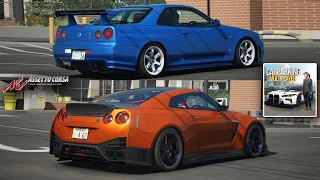 Super Realistic Nissan GTR R35 & Skyline R34 in Car Parking Multiplayer New Update? Map MOD in AC