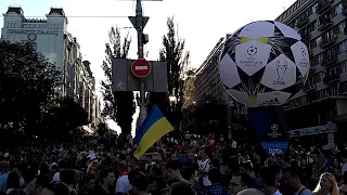 Football Fans of Champions League Final 2018 in Kiev, Ukraine