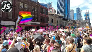 Toronto Pride Parade 2023! HUGE Crowds on Yonge Street