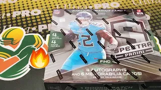 2020 Panini Spectra Football Unboxing! 10 Hits! Great Box!