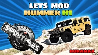 Lets Mod Spintires - Hummer H1 - Duramax BEAST! - Link in the description!