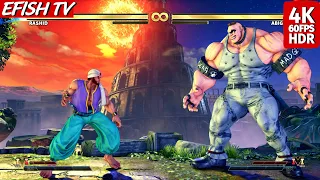 Rashid vs Abigail (Hardest AI) - Street Fighter V | PS5 4K 60FPS