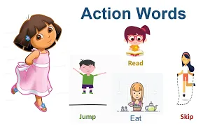 Action Words | Action Verbs |  learning words | improves kids speaking |   parents to teach kids |