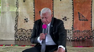 Fijian Prime Minister, Voreqe Bainimarama opens the Bua Provincial Council meeting