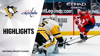 Penguins @ Capitals 2/25/21 | NHL Highlights