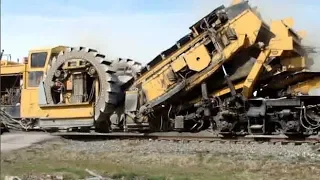 Worlds Largest Railway Construction Equipment Modern Technology, Awesome Powerful Railroad Machines